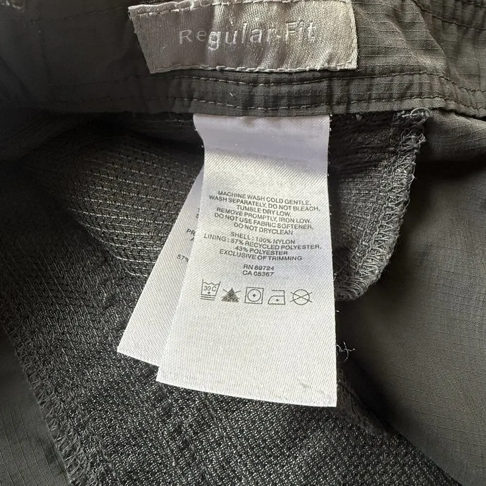 Columbia Omni-Shade Cargo Hiking Shorts 40W 10L Grey Nylon‎ Outdoor Utility
